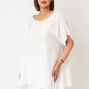 Serafina Collection One Size Textured Blouse, White