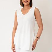 Serafina Collection One Size Textured Vest, White image
