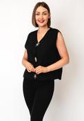 Serafina Collection One-Size Borge Waistcoat, Black