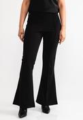 Malissa J High Waisted Flare Trousers, Black image