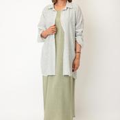 Serafina Collection One Size Shirt and Dress Two Piece Set, Green