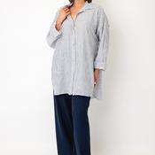 Serafina Collection One Size Shirt and Trousers Co-Ord, Navy