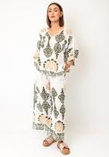 Serafina Collection One Size Vintage Print Co-Ord, White Multi image