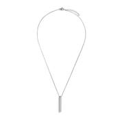Jewellery Bar Collection Vertical Bar Pendant Necklace, Silver image