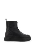 Wonders Wild I Pebbled Leather Zip Up Boots, Black image