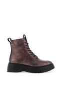 Wonders Bristol Peddled Leather Military Boots, Brown image