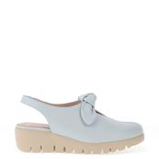Wonders Sauvag Bow Slingback Wedge Shoes, Blue