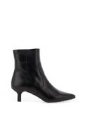 Wonders Talis Leather Kitten Heeled Boots, Black image