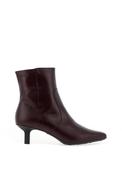 Wonders Talis Leather Kitten Heeled Boots, Wine image