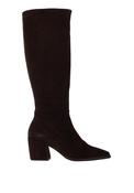 Wonders Charme Suede Leather Knee High Boots, Dark Brown image