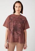 Wrangler Crew Neck Tiger Print Tee, Dahlia image