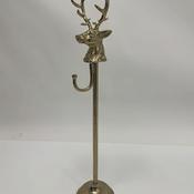 Gold Plated Reindeer Wreath Holder