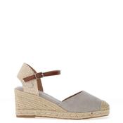 Xti Womens Woven Wedge Sandals, Silver image