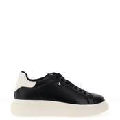 Xti Womens Faux Leather Chunky Sole Trainers, Black image