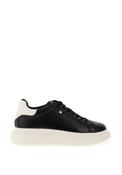 Xti Womens Faux Leather Chunky Sole Trainers, Black image