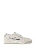 Xti Womens Faux Leather Slip On Style Trainers, White &amp; Silver image