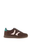 Xti Womens Faux Suede Colour Block Trainers, Brown image