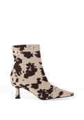 Xti Womens Cow Printed Western Ankle Boot, Neutral image