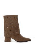 Xti Studded Ankle Boot, Taupe image