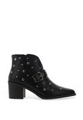 Xti Womens Studded Heeled Ankle Boot, Black image