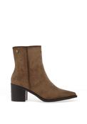Xti Womens Structured High Ankle Heeled Boots, Taupe image