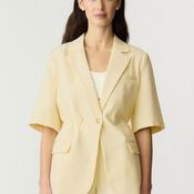 YAS Short Sleeve Blazer, Lemon Yellow