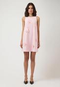 YAS Astra Halterneck Floral Detail Mini Dress, Pink image
