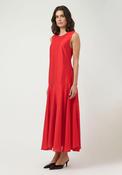 YAS Pera Sleeveless Midi Dress, Red image