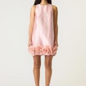 YAS 3D Rose Detail Mini Dress, Pink image