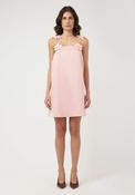 YAS Douce Strap Floral Detail Mini Dress, Pink image
