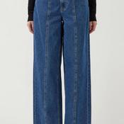 YAS Elsie Mid Waist Wide Leg Jeans, Medium Blue image