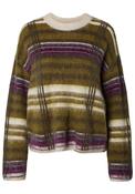YAS Chea Long Sleeve Mohair Blend Jumper, Green Multi image