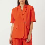 Y.A.S Staw Short Sleeve Blazer, Orange