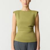YAS Pina Ruched Top, Green image