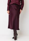 Yas Pella High Waist Midi Skirt, Wine image