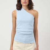 YAS Venice One Shoulder Top, Blue image