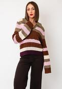 YAS Kala Knitted Sweater, Green Multi image