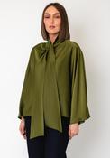 YAS Pelana Tie Detail Top, Green image