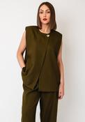 YAS Colera Sleeveless Waistcoat, Olive Green image