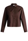 Yest Sofie Plain Button Up Blouse, Brown image