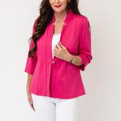 YEW Cropped Sleeve Jacket, Cerise Pink image