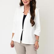 YEW Cropped Sleeve Jacket, Off White image