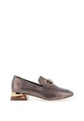 Zanni &amp; Co Hahoe Metallic Block Heeled Loafers, Grey image