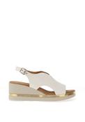 Zanni &amp; Co. Kaimla Wedge Cut Out Sandal, White image