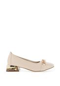 Zanni &amp; Co. Mizukami Chain Link Heeled Pumps, Cream image
