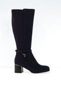 Zanni &amp; Co Shiliang Diamante Rope Knee High Heeled Boots, Navy image