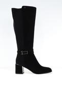 Zanni &amp; Co Qinlan Nylon Panel High Heeled Knee-High Boots, Black image
