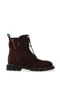 Zanni &amp; Co Flat Military Style Boots, Brown image