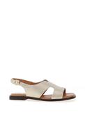 Zanni &amp; Co. Cross Detail Sling Back Sandals, Gold image