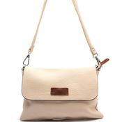 Zen Collection Pebbled Mini Crossbody Bag, Beige image